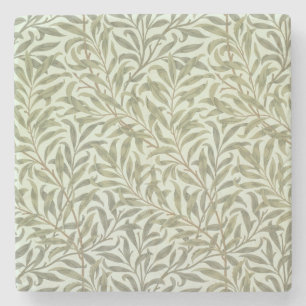 Dessous-de-verre En Pierre Conception de papier peint "de branche de saule",