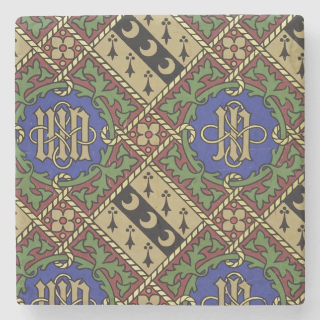 Dessous-de-verre En Pierre Conception ecclésiastique de papier peint (Devant)