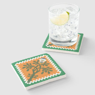 Dessous-de-verre En Pierre Contrada della Selva (Forêt) Palio di Siena