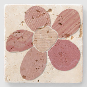 Dessous-de-verre En Pierre Correspondre N'Importe Quelle Fleur De Collage De 