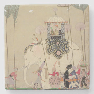 Dessous-de-verre En Pierre Cortège impérial (litho de couleur)
