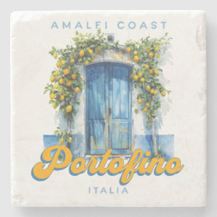 Dessous-de-verre En Pierre Côte d'Amalfi Portofino La Dolce Vita Italia Lemon