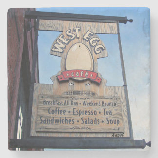 Dessous-de-verre En Pierre Côté Ouest, oeuf occidental, dessous de verre de