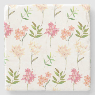 Dessous-de-verre En Pierre Cottage fleuri vintage fleurs traditionnelles