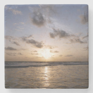 Dessous-de-verre En Pierre Coucher de soleil sur la mer arabe