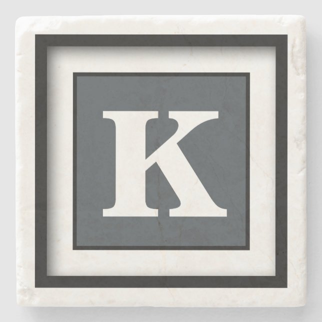 Dessous-de-verre En Pierre Couleur complète simple (Devant)