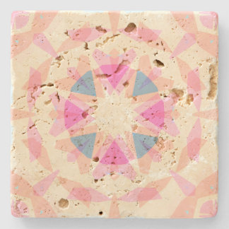 Dessous-de-verre En Pierre Couleur douce rose bleu Magic Star Pastel Décor Ec
