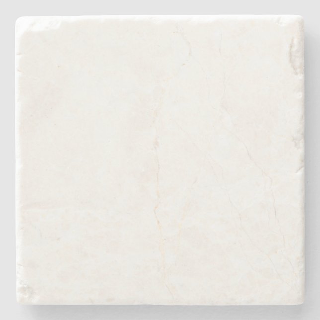 Dessous-de-verre En Pierre Couleur uni blanche (Devant)