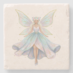 Dessous-de-verre En Pierre Couleurs pastel de l'ange magique fée