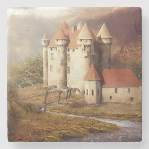 Dessous-de-verre En Pierre Courte médiévale du château