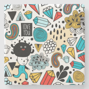 Dessous-de-verre En Pierre Crazy head