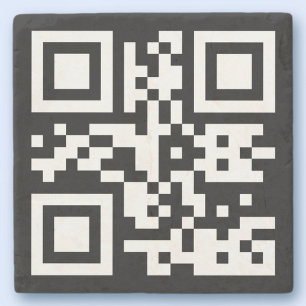 Dessous-de-verre En Pierre Création instantanée de code QR (en entrant votre 