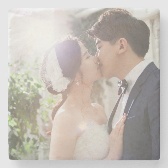Dessous-de-verre En Pierre Créer une photo Mariage mémorable (Devant)