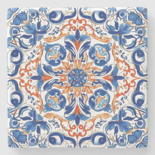 Dessous-de-verre En Pierre Créez Votre Propre Peinture Fausse Rouge Orange Bl