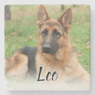 Dessous-de-verre En Pierre Créez Votre Propre Photo de Chien Personnalisée av