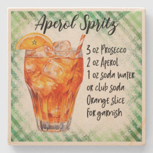 Dessous-de-verre En Pierre Créez Votre Propre Recette de Cocktail Aperol Spri