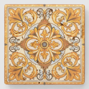 Dessous-de-verre En Pierre Créez Votre Propre Style Européen Antique Or Flora