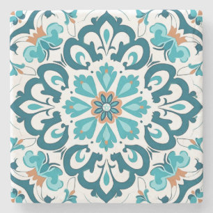 Dessous-de-verre En Pierre Créez votre propre Talavera fausse Aqua Gold