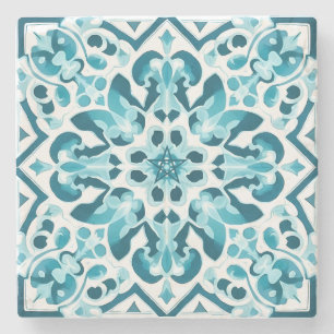 Dessous-de-verre En Pierre Créez Votre Propre Talavera Faux Bleu Canard