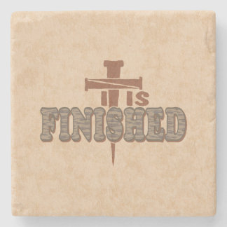 Dessous-de-verre En Pierre Croix des ongles rouillés du Christ Conception chr