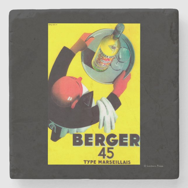 Dessous-de-verre En Pierre Cru PosterEurope de Berger 45 (Devant)