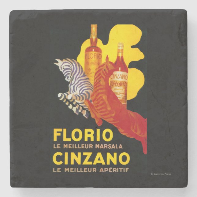 Dessous-de-verre En Pierre Cru PosterEurope de Florio Cinzano (Devant)