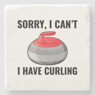 Dessous-de-verre En Pierre Curling en pierre hiver Curler sport glace