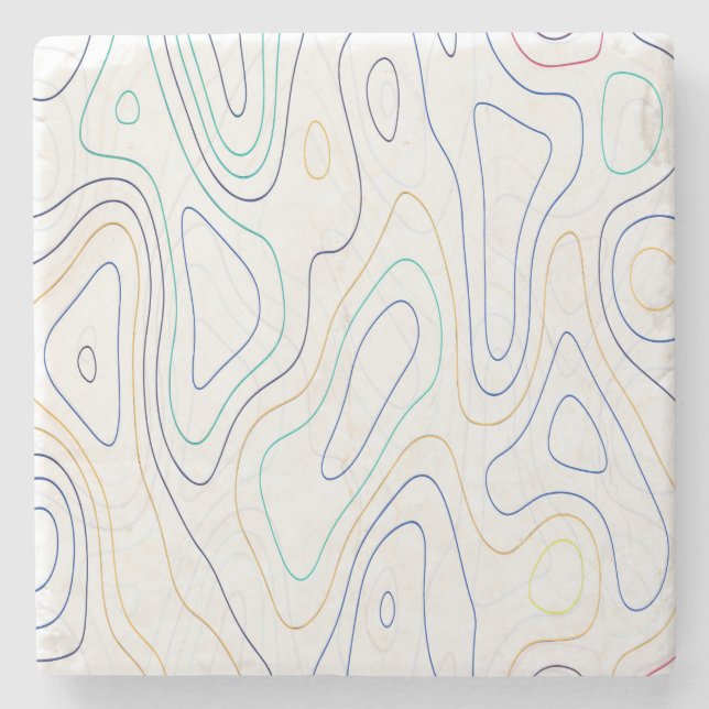 Dessous-de-verre En Pierre Curves (Devant)