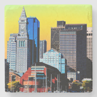 Dessous-de-verre En Pierre Custom House Boston USA Poster tissu visage Masque