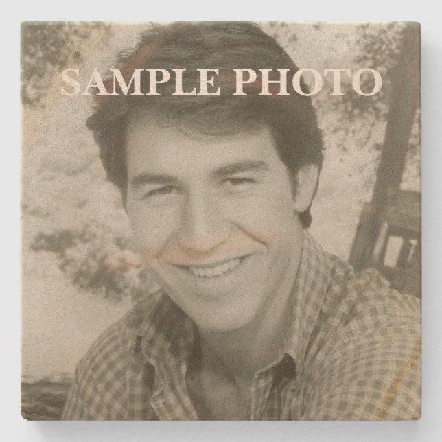 Dessous-de-verre En Pierre Custom Photo Stone Coaster – Photo (Devant)