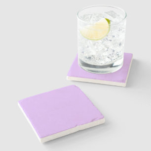 Dessous-de-verre En Pierre Customisé Pastel Mauve couleur solide minimaliste