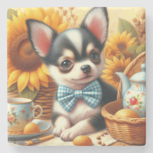 Dessous-de-verre En Pierre Cute Chihuahua Puppy
