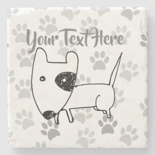 Dessous-de-verre En Pierre Cute English Bull Terrier