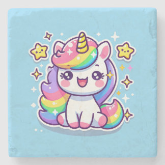 Dessous-de-verre En Pierre Cute Unicorn