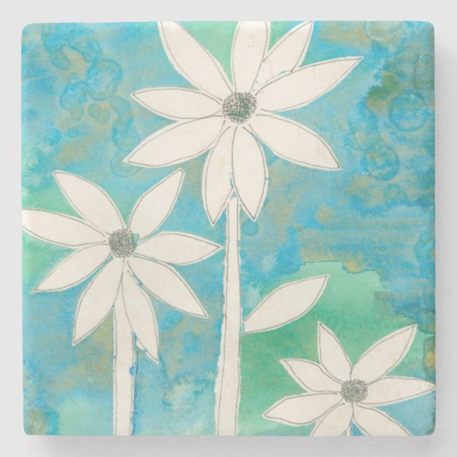 Dessous-de-verre En Pierre Dainty Daisies II (Devant)