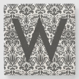 Dessous-de-verre En Pierre Damask Initial