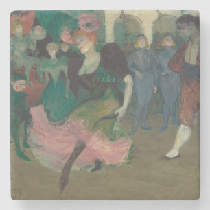 Dessous-de-verre En Pierre Danser le Bolero - Peinture Toulouse-Lautrec