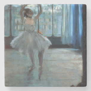 Dessous-de-verre En Pierre Danseur d'Edgar Degas devant une fenêtre