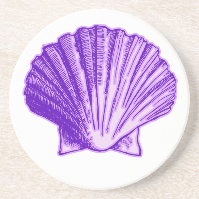 Dessous de verre en pierre de couleur violet de la (Devant)
