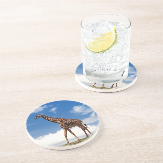 Dessous de verre en pierre de girafe (Côté)