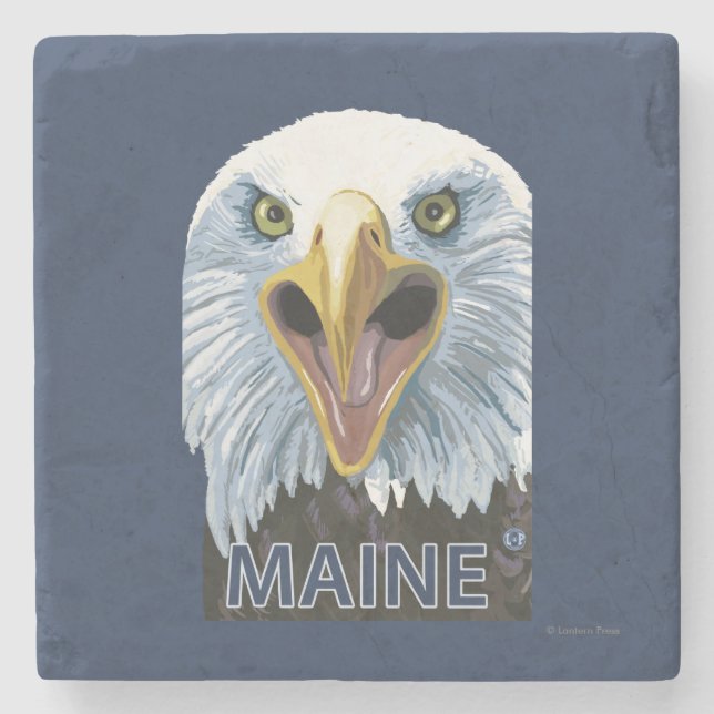 Dessous-de-verre En Pierre De MaineEagle fin (Devant)