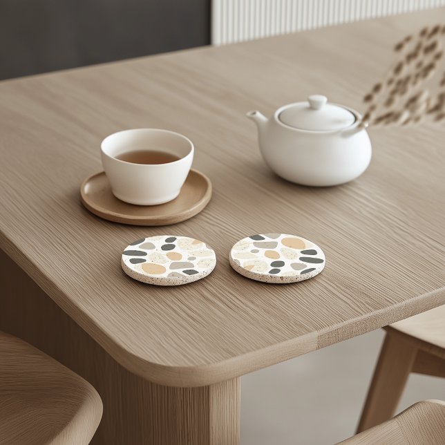 Dessous de verre en pierre de Terrazzo scandinave (Créateur téléchargé)