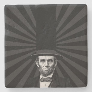 Dessous-de-verre En Pierre Déclaration de mode présidentielle Abraham Lincoln