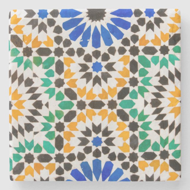 Dessous-de-verre En Pierre Décoration de carreaux au palais Bahia (Devant)