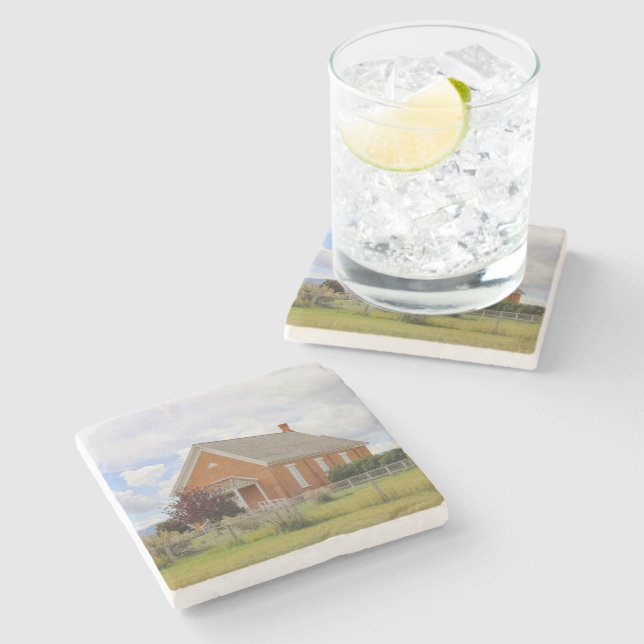 Dessous-de-verre En Pierre Dedicated 1892  (Côté)