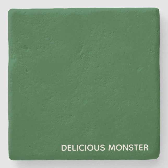 Dessous-de-verre En Pierre Delicious Monster green color name (Devant)