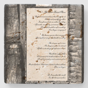 Dessous-de-verre En Pierre Dernier endroit calme