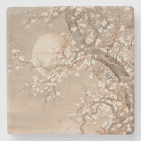 Des fleurs de prunes japonaises au clair de lune p