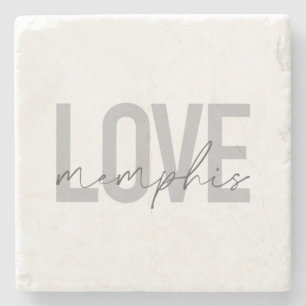 Dessous-de-verre En Pierre Design simple, moderne, urbain, cool Love Memphis