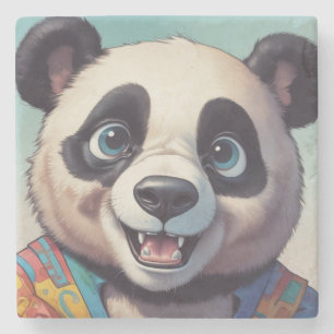Dessous-de-verre En Pierre Dessin de Panda